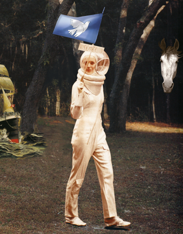 Collage Mond Ausstellung