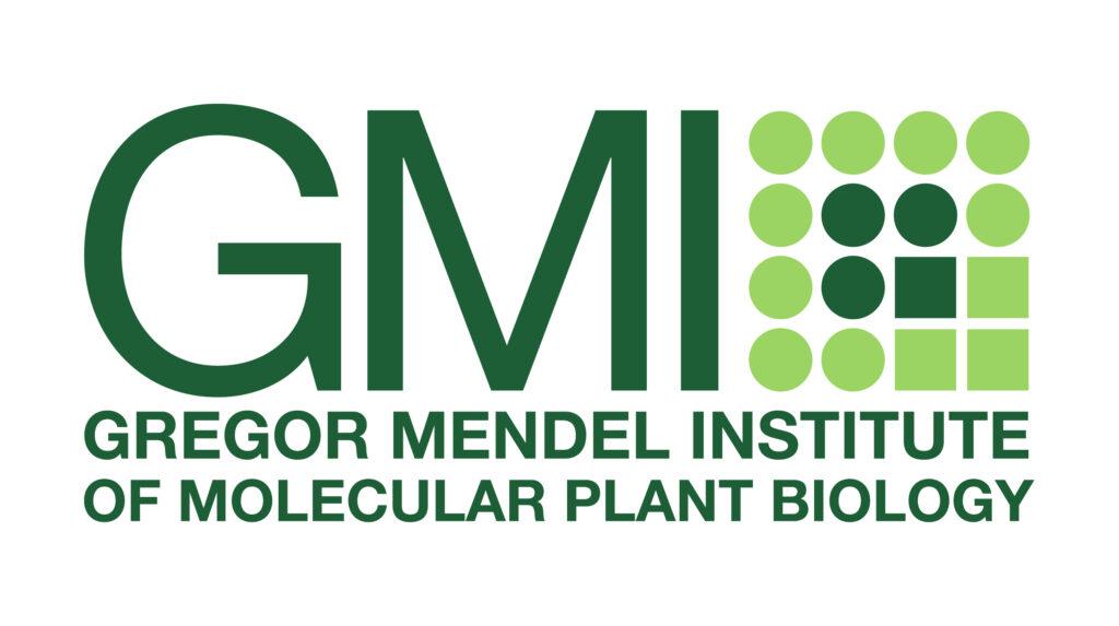 GMI - Gregor Mendel Institute of molecular plant biology - Logo - Wien - hellgrün und dunkelgrün - Punkte und Quadrate